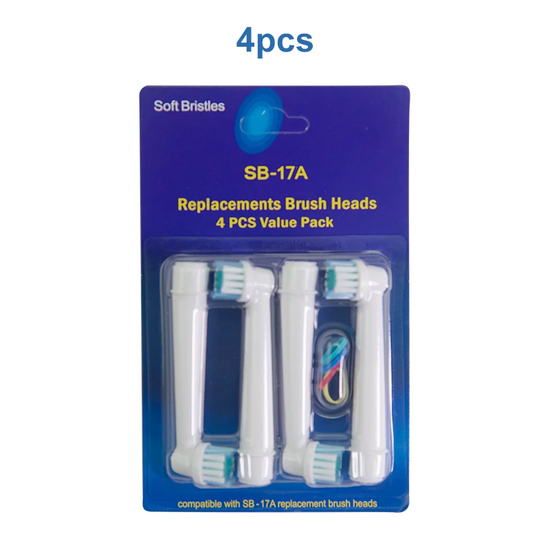 Sb 17A Eb-25P Sonic Eco-Friendly Automatic 4 Pack Replacement Changeable Electric Tooth Brush Toothbrush Heads Maker