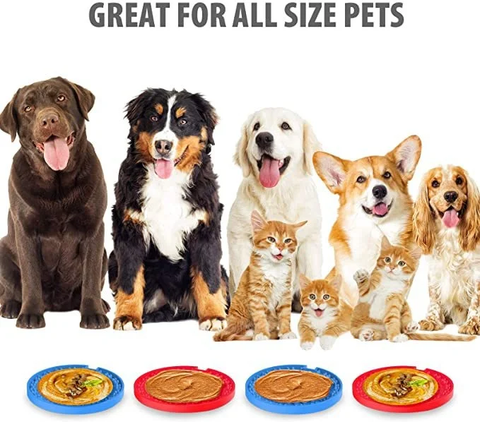 Pet Silicone Lick Mat-Dog Slow Food Lick Mat with Suction Cup and Hanging Holes details