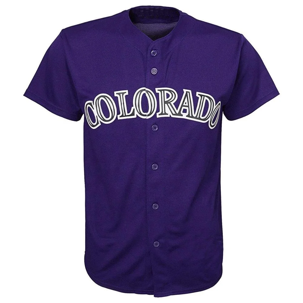 Colorado Rockies Personalized Blue Baseball Jersey Shirt - T-shirts Low  Price