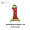 Standing strawberry number 1 - Red
