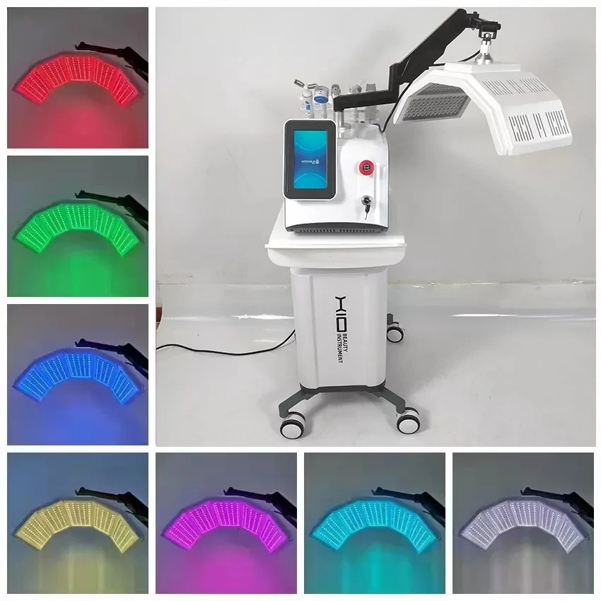 PDT face skin rejuvenation red blue yellow led light therapy machine 7 colors led pdt light therapy