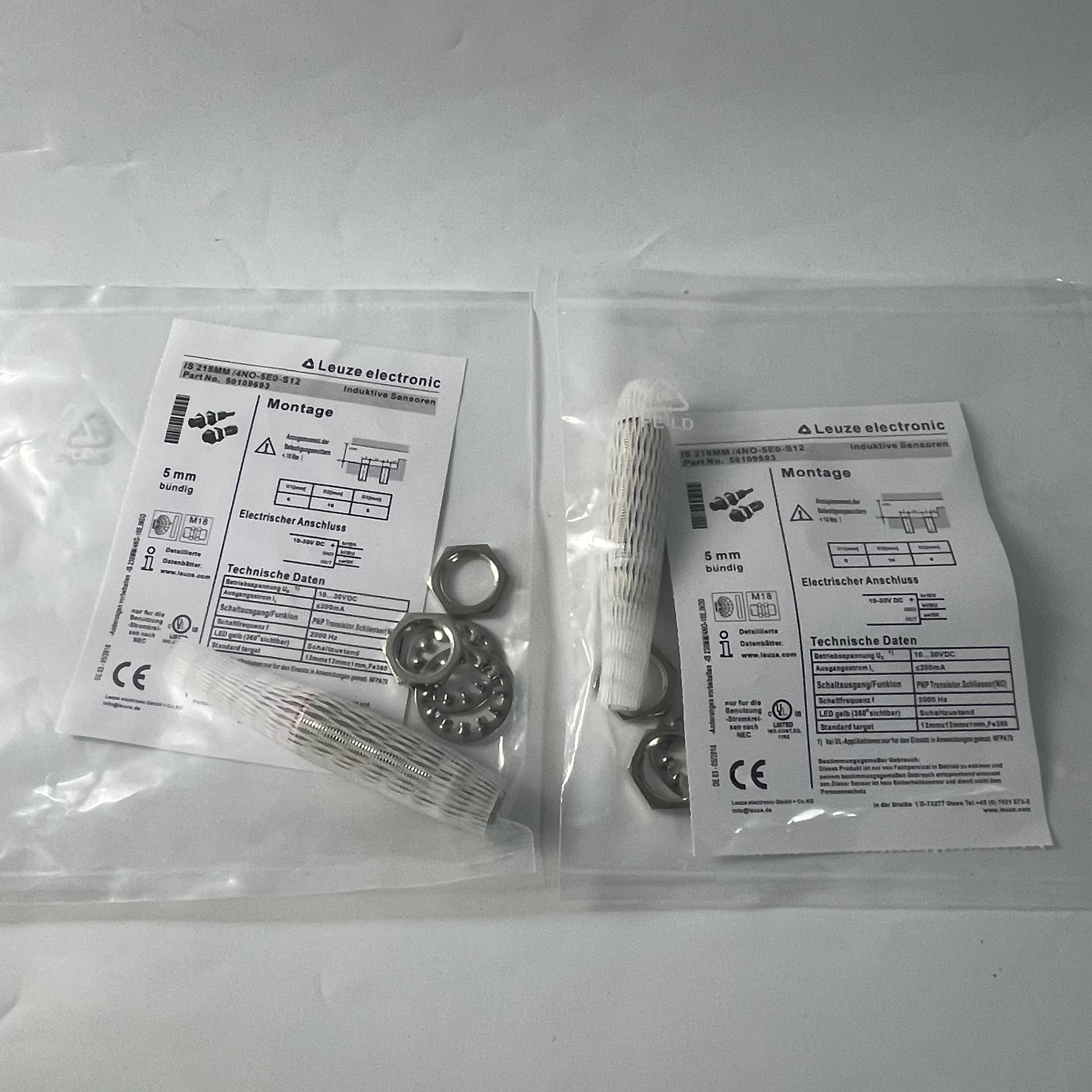 Leuze electronic Inductive Sensor IS 218MM/4NO-5E0-S12 Leuze electronic Inductive Sensor IS 218MM/4NO-5E0-S12