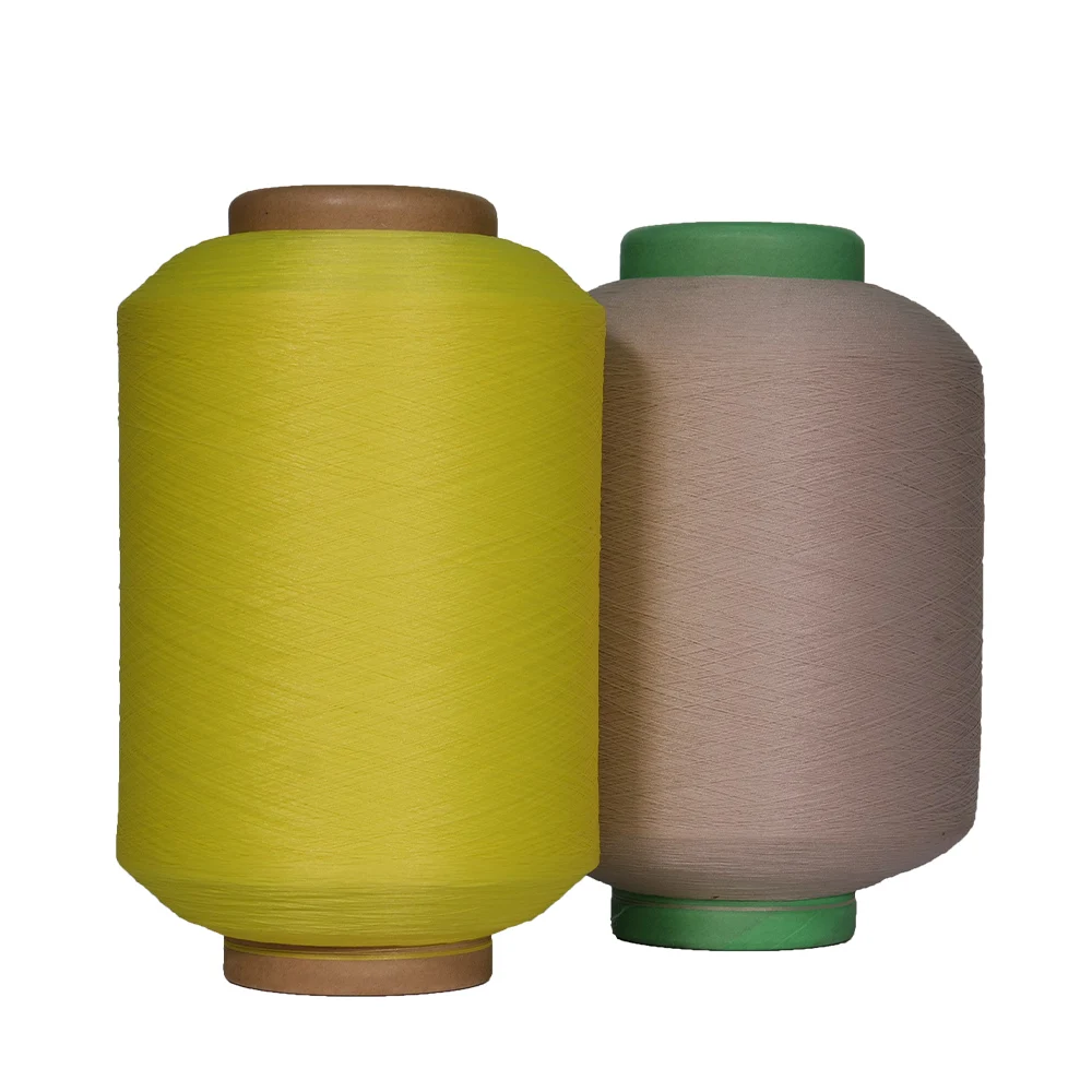 OLE 40150/48F Covered Spandex Yarn SCY 150/48 Nylon Polyester Single Ply Covered Yarn With 40D Socks Knitting Stable Strong