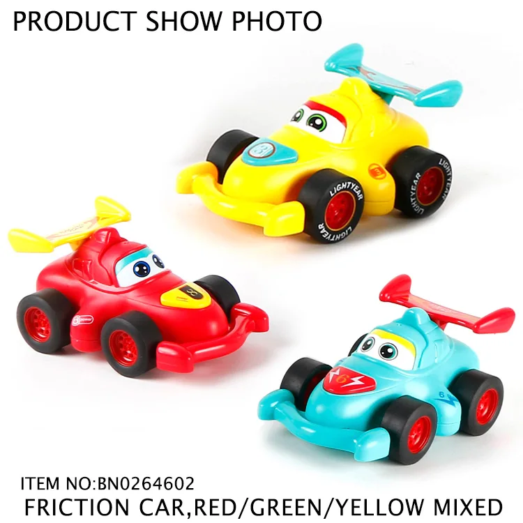 
 Красочный пластиковый мини мультяшный рекламный инерционный гоночный автомобиль игрушки для ребенка  