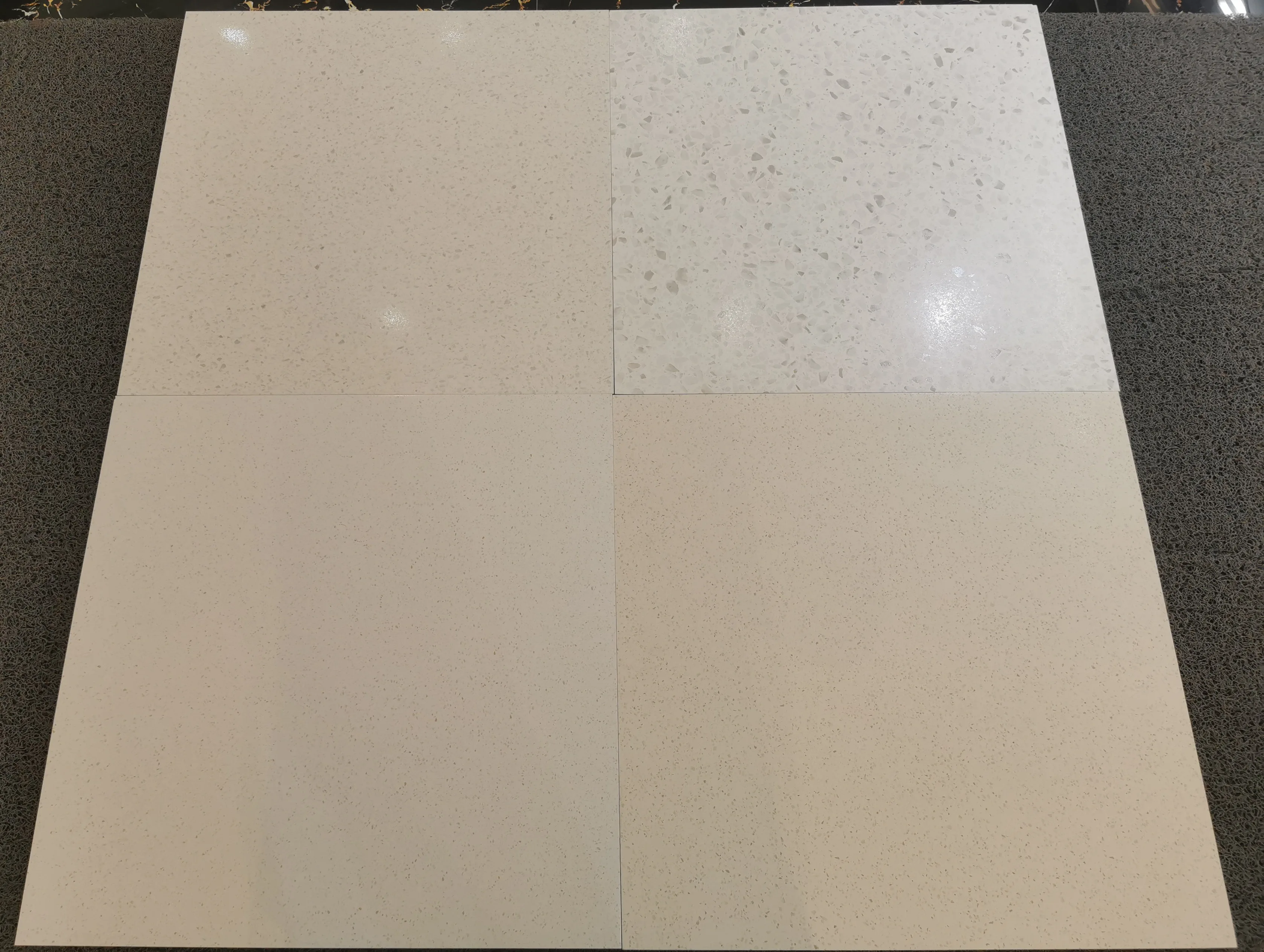 室内600 * 600毫米白色lappato水磨石瓷砖,用于办公楼客厅地板和墙壁.