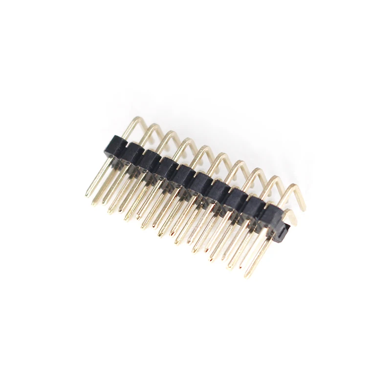 Pin Header Connector 16 Pin  90 Bent Sym Header 1.27mm 16p 2.54mm Pin Header Double Row Right Angle Type