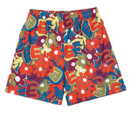 streetwear Custom Polyester Casual Fiess Running Loose Men Basketball Mesh Summer Shorts457_voghion.com