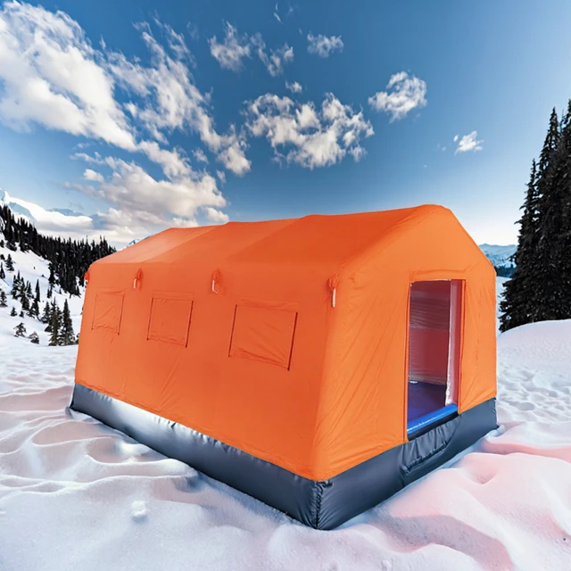 Disaster Relief Outdoor Inflatable Tents PVC Fabric for Humanitarian & Refugee Winter Events