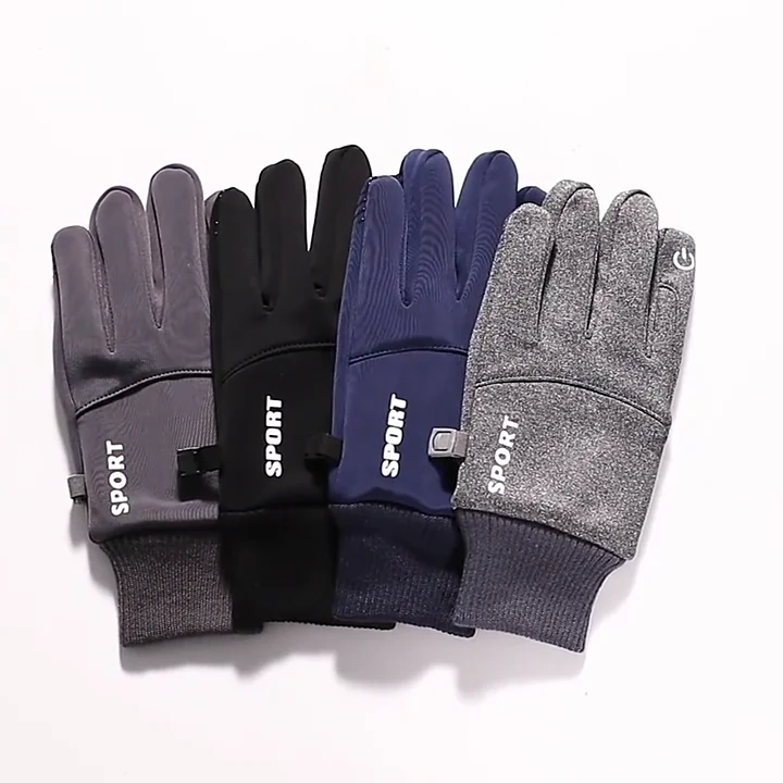 Men Women Winter Gloves Outdoor Sports Touch Screen Waterproof Fleece Gloves Ski Hiking Cycling