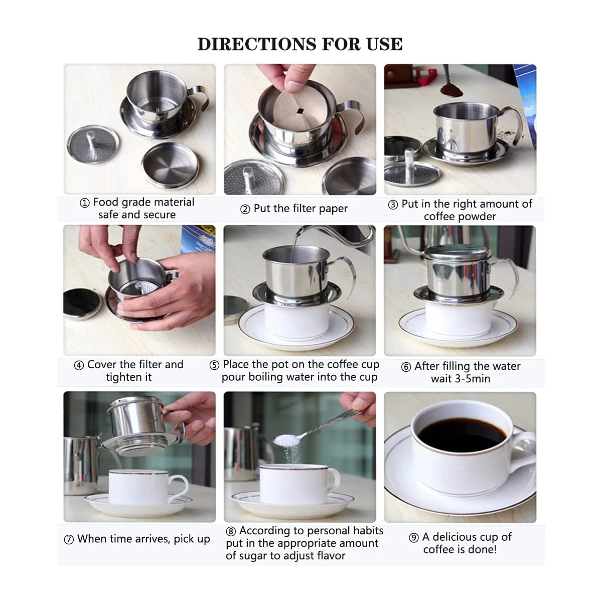 Wholesale Permanent Vietnamese Traditional Coffee Phin Infuser Home