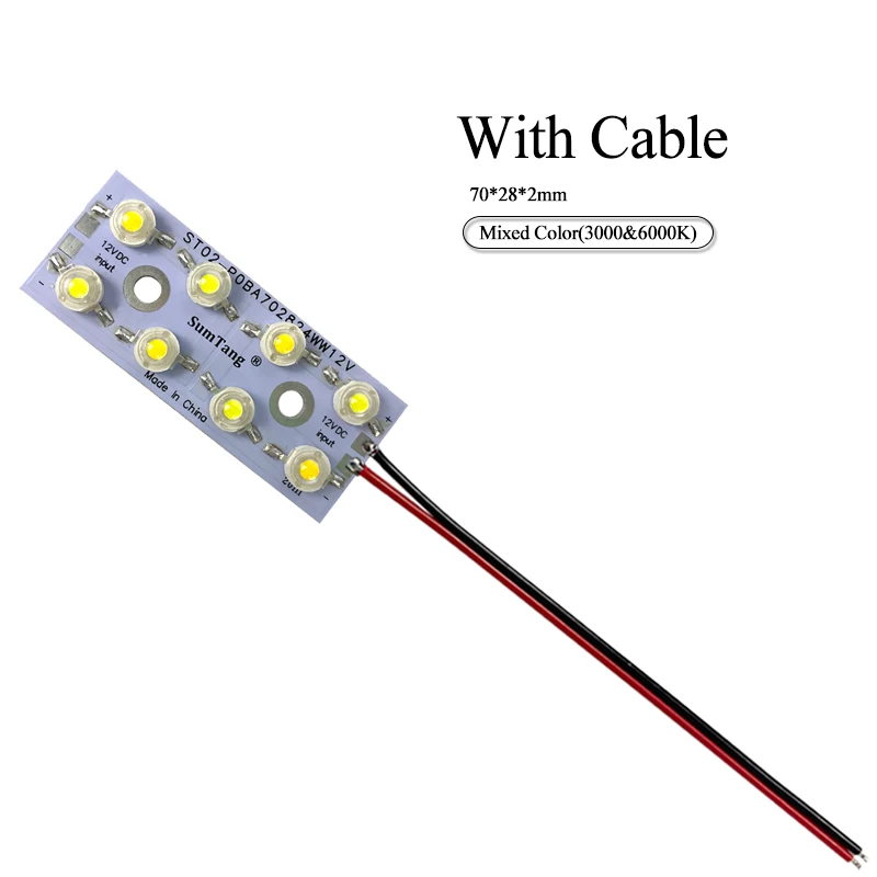 70*28 мм bridgelux 45mil светодиодный чип 8-24 Вт PCBA светодиодный модуль DC12V светодиодный Автомобильный свет