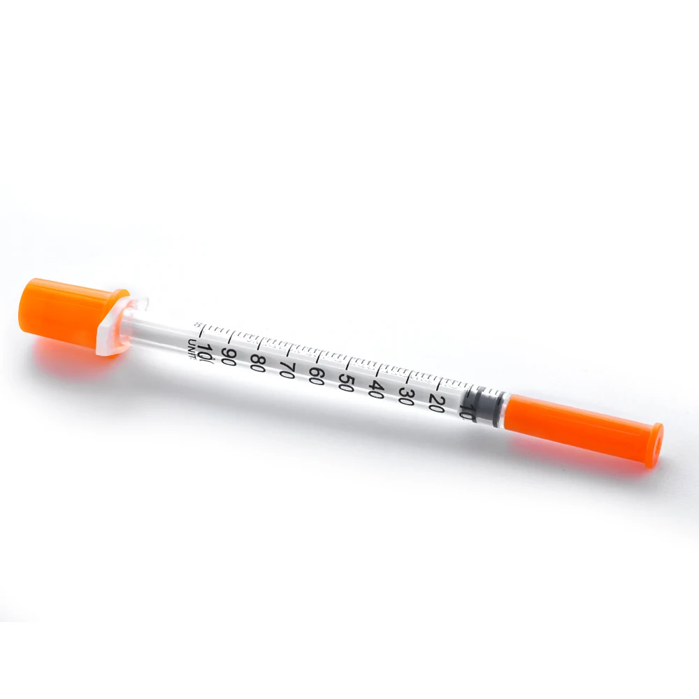 Factory Direct 1ml 0.5ml Insulin Syringe U100 U50 with Ultra-fine Needle Plastic Safety Product