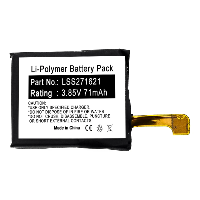 product li polymer 027wh battery 385v 70mah 71mah high quality replacement lipo batteries for charge 3 fb409 lss271621-13