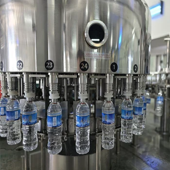 Mineral Spring Drinking Water Automatic Rotary 3 in 1 PET Plastic Bottled Water Filling Machine for Purified Pure