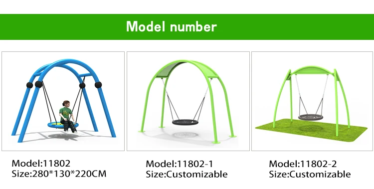 Outdoor Park Large Children's Swing Set, Circular Swing, Outdoor Playground Facilities