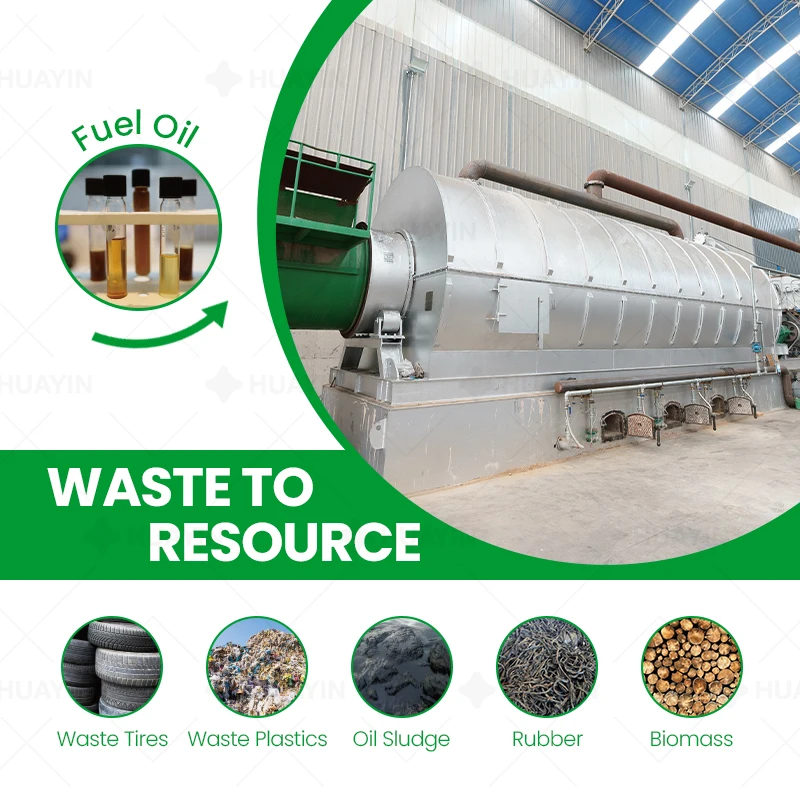 Huayin High Automation 20 Ton Waste Tyre Pyrolysis Oil Plant With High Profit