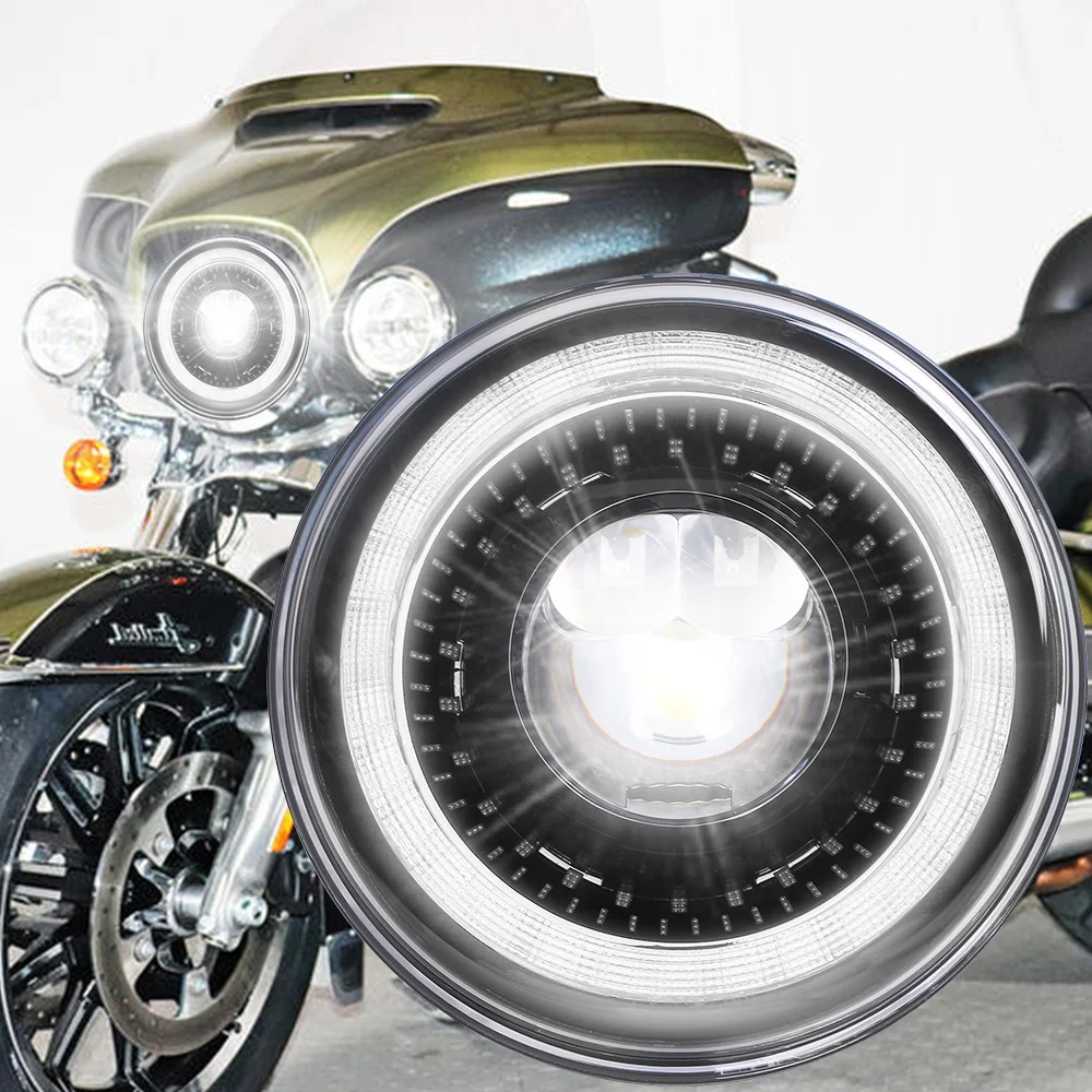Dot Inch Motorcycle LED Headlight for Harley Davidson