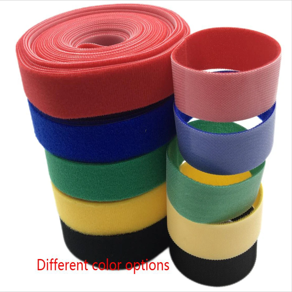 Self Gripping Back To Back Hook And Loop Tape Nylon Fasteners Strap Baby Soft Ultra Thin Double