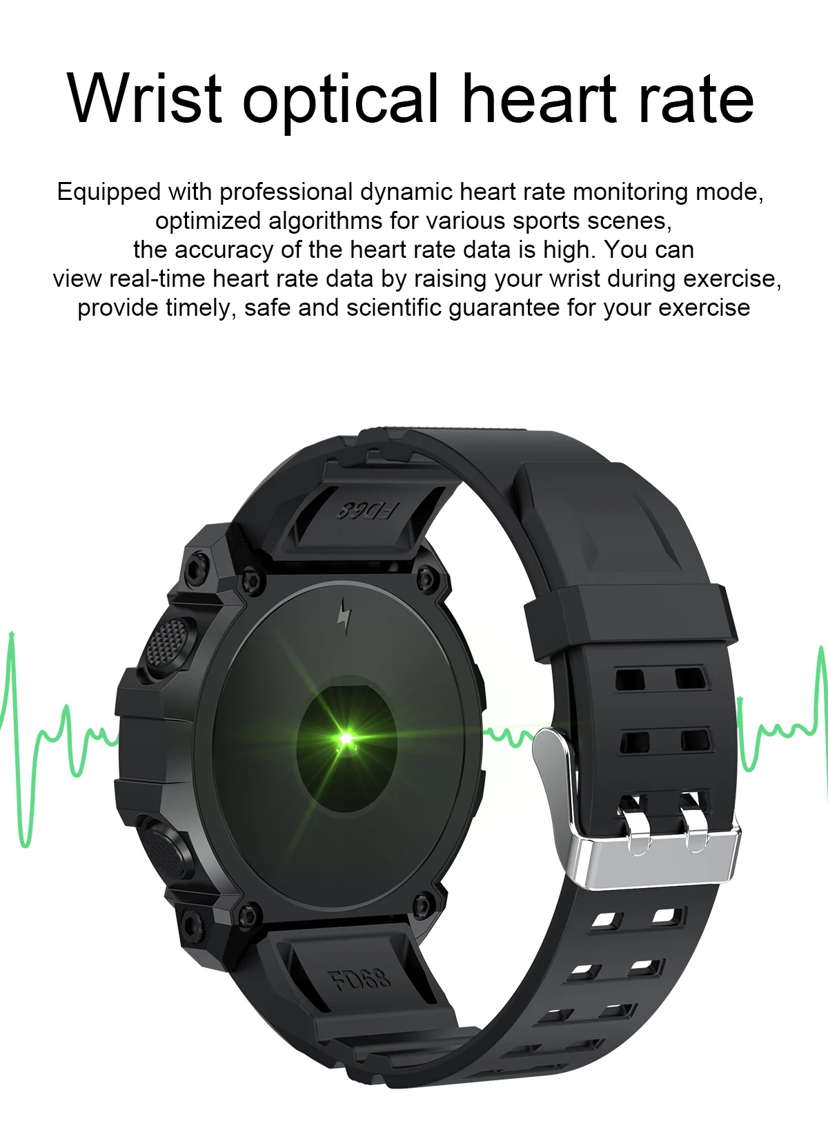 Fd68 Smartwatch Fitness Tracker Color Screen Smartwatch Fd68 Heart Rate