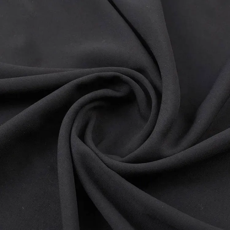 Factory Direct Supply 100% Polyester Wool Peach Fabric Abaya Fabric in Rolls for Arab Women Dress