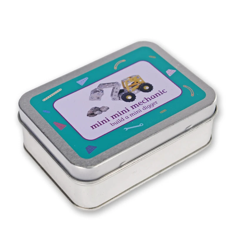 Hot Sale Metal Rectangular Tinbox With Hinged Lid Wholesale