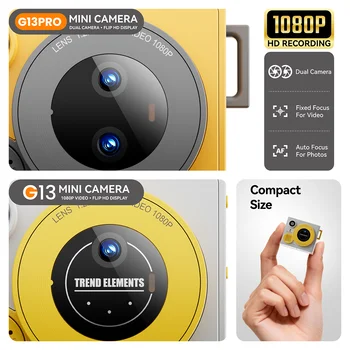 Tiny Flip Screen Camera for Your Daily Adventures Thumb Sized and Fits in Any Pocket G13 detail image