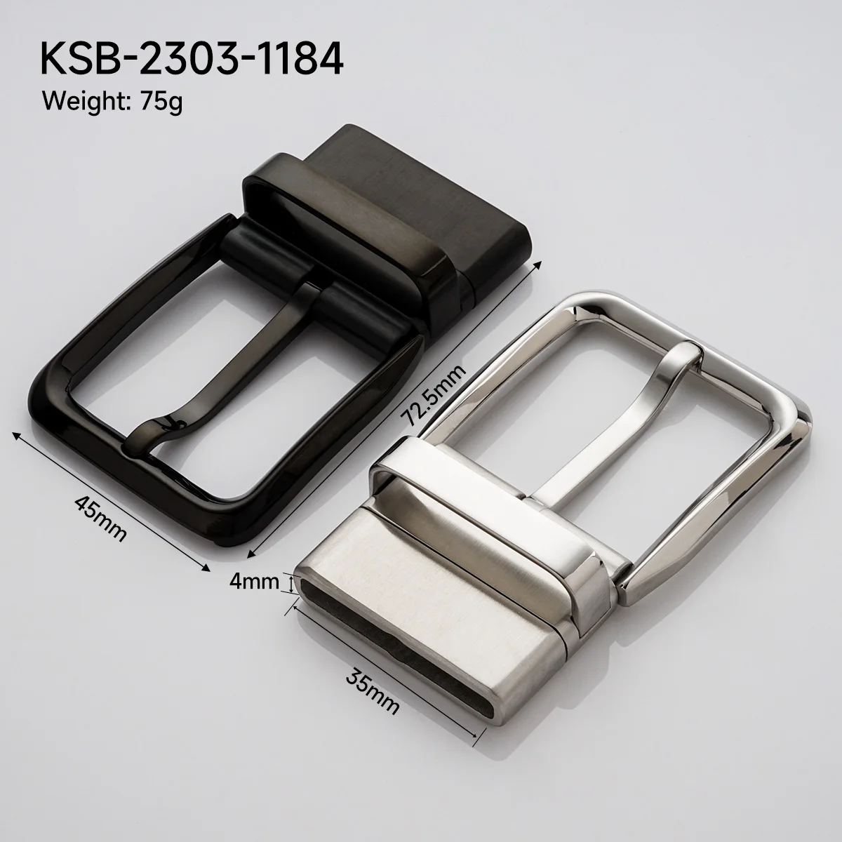 Wholesale Brushed Metal Belt Buckles Solid Stainless Steel