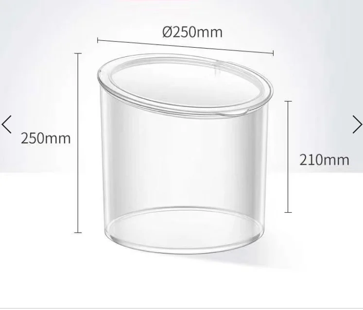 Clear Tek Clear Acrylic Medium Candy Container - Display Box - 6 inch x 6 inch x 6 inch - 1 Count Box