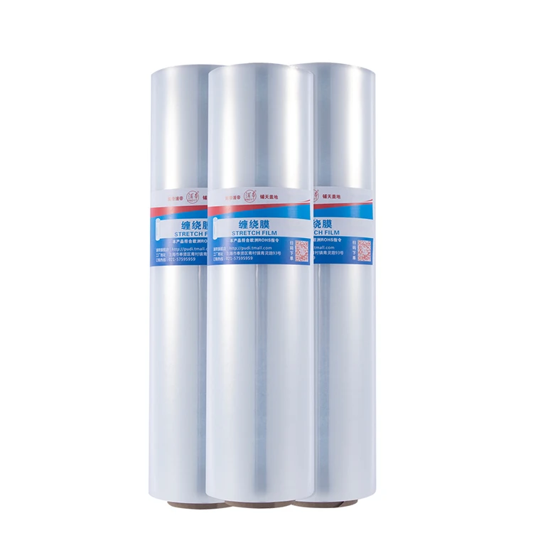 【トレーニン】 オリジナル工場4ロール/カートン包装ストレッチシュリンクラップフィルム産業用 Buy Wrapping Film Roll