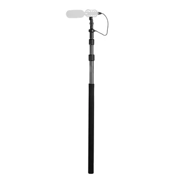 BOYA on Stage Holder Carbon Fiber BY-PB25 Boom Holder 3 Section for Interview Shotgun Microphones Extension Studio Film Micro