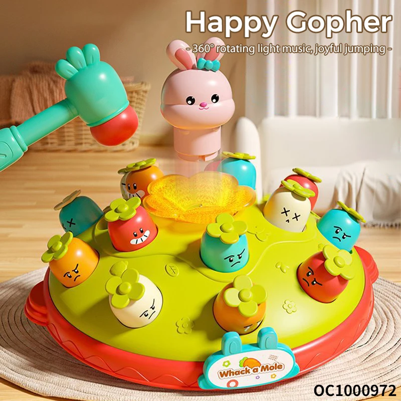 Juego De Martillear Patos Whack-A-Duck – Juguete Interactivo Con Animalitos De Dibujo, Ideal Para Desarrollar La Motricidad Y Coordinación Ojo-mano, A Partir De 3 Años
