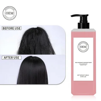 HAIR CARE MANUFACTURER OEM ODM PRIVATE LOGO AND LABEL INSTANT MOISTURIZING REPAIR LONG LASTING FRAGRANCE ROSE HAIR CONDITIONER
