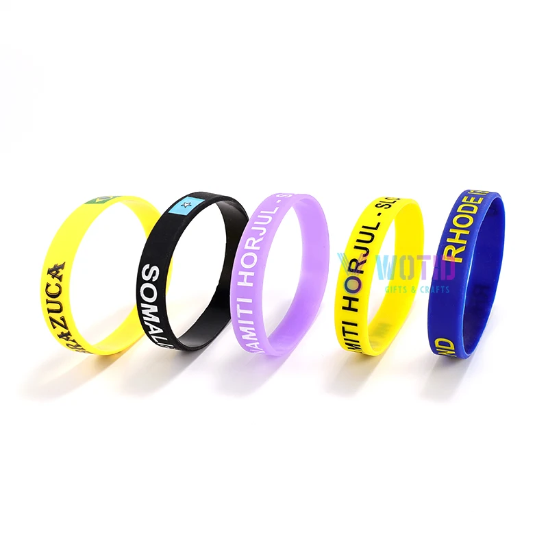 product custom promotional gift cheap silicone wristband keychain rubber bracelet sports event festival elastic hand ring sweat band-5