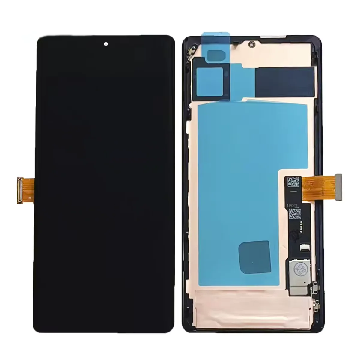 OLED para Google Pixel 6 Pro GLUOG, G8VOU pantalla LCD táctil reemplazo | Pantalla LCD de 6.7 pulgadas | Negro con marco | Herramientas incluidas