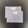 Bolsa para archivos con etiqueta semitransparente morada