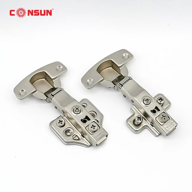 CONSUN Cheap Prices Furniture Hardware Stainless Steel 3d Adjustable Soft Close Kitchen Cabinet Concealed Hydraulic Hinges
