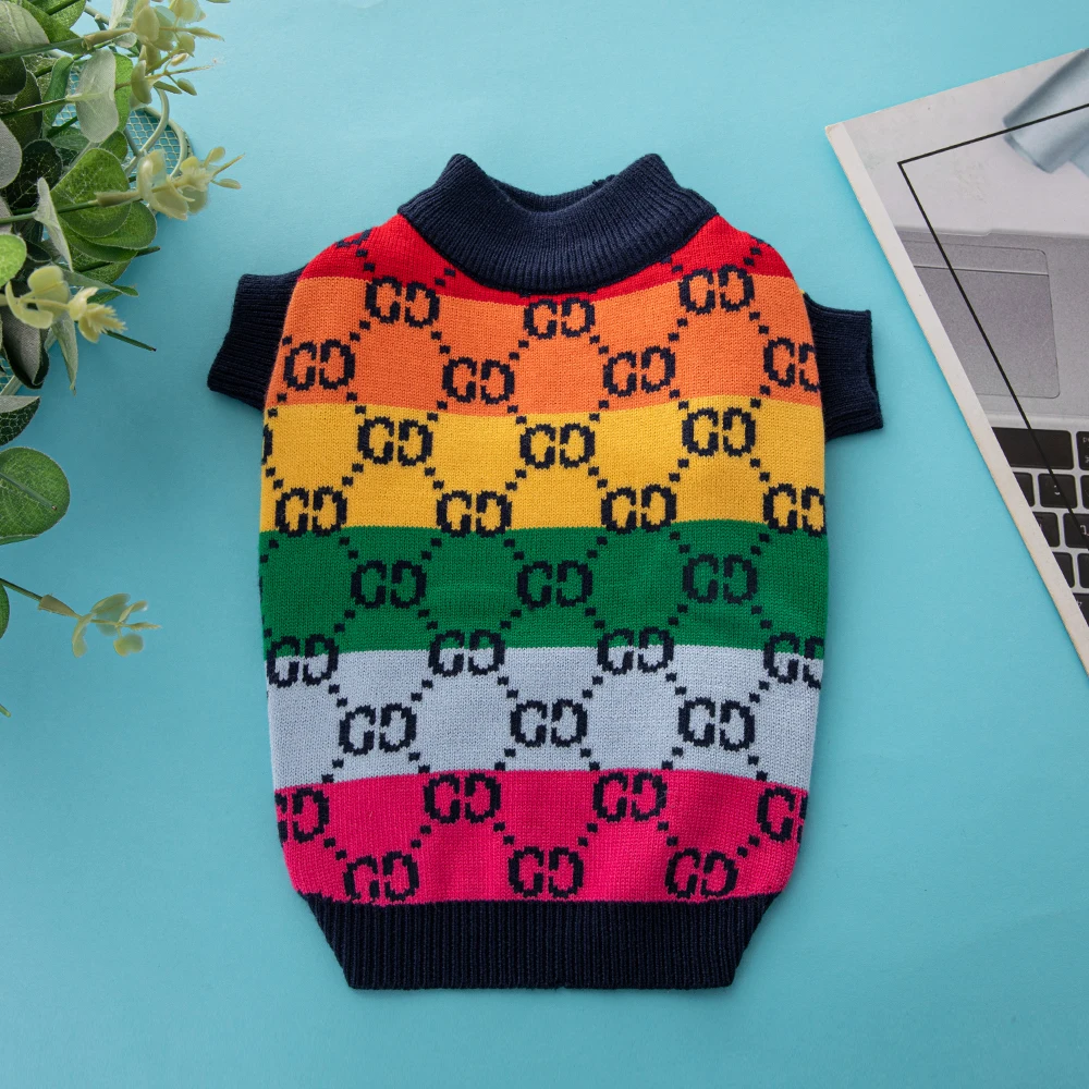 Hot Selling Dog Sweater Luxury Designer Dog Clothes French Bulldog