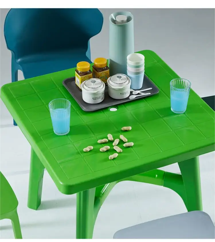 Modern Plastic Table For Or Dining Table Easy To Store Take Up Little