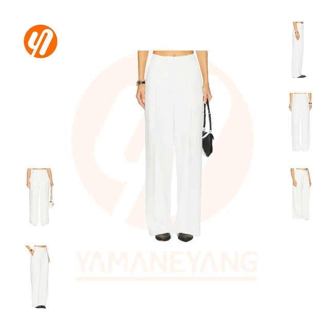 1917 Premium Quality Women's Pants Wide Full Length Blended Cotton Woven Formal Women's Pants & Trousers Made in Vietnam