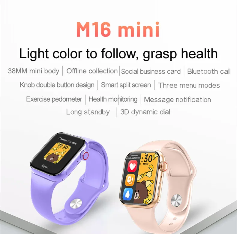 2021 Bt 1.57 Inch Full Screen M16mini Smartwatch Wearfit Pro App Touch  Control Smart Watch M16 Mini - Buy M16 Mini,M16 Mini Smart Watch,M16 Mini  Smartwatch Product on Alibaba.com
