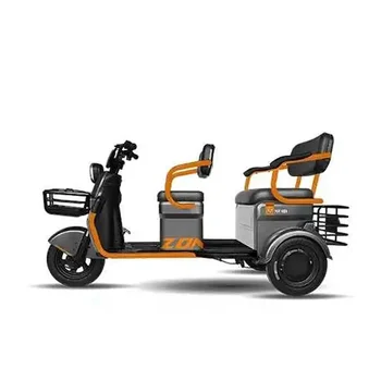 Two Seat Adult E-Trikes Open Electric Tricycles Taxi Bicycle / Battery Powered Three Wheel Scooter Electric Vehicle E Tricycles