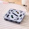 [Square Gray] Puzzle Cat Maze with Ball Retrieving Game