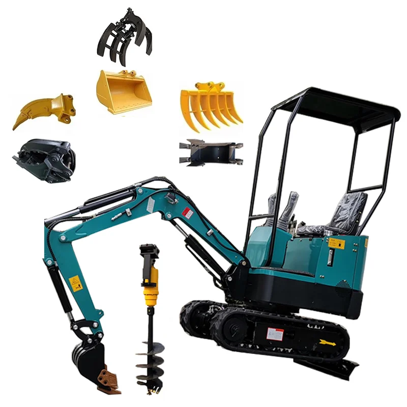 HT08 HT10 HT12  Mini Excavator Small Digger and Attachments for Sale