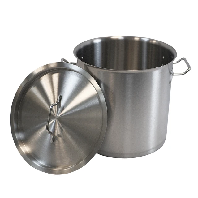 Double Ear With Lid stainless steel multifunctional cooking pot milk pot cookware kitchenware soup pot