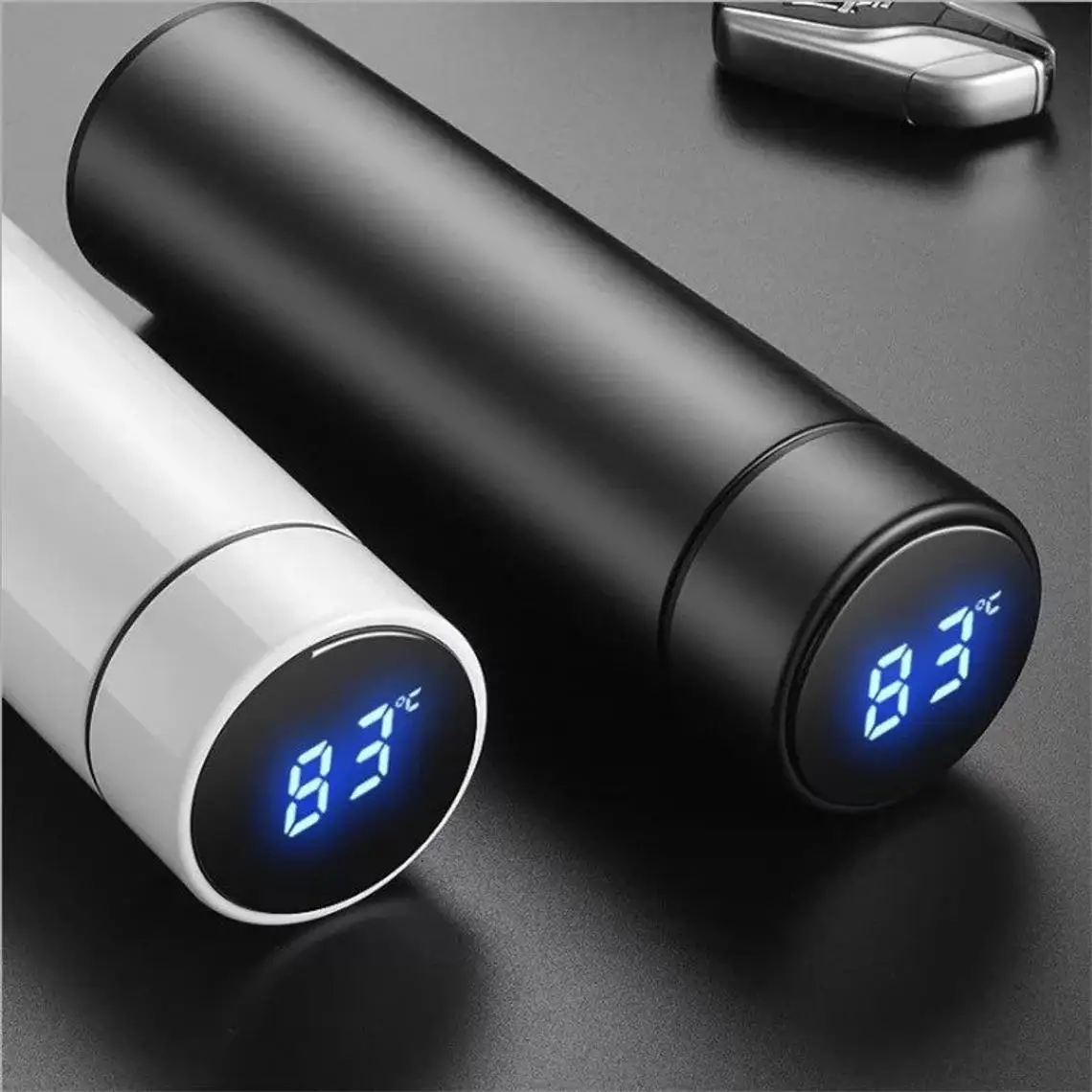 LV 03 Thermal Tumbler LED Touch Display Temperature Stainless Steel Flask  Keep Warm and Cold 500ml