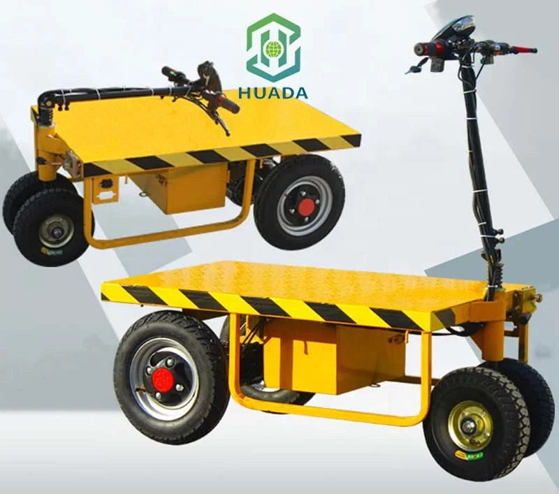 Factory Direct Sales Small Trolley with Heavy Load Four Wheel Electric Truck with Seat