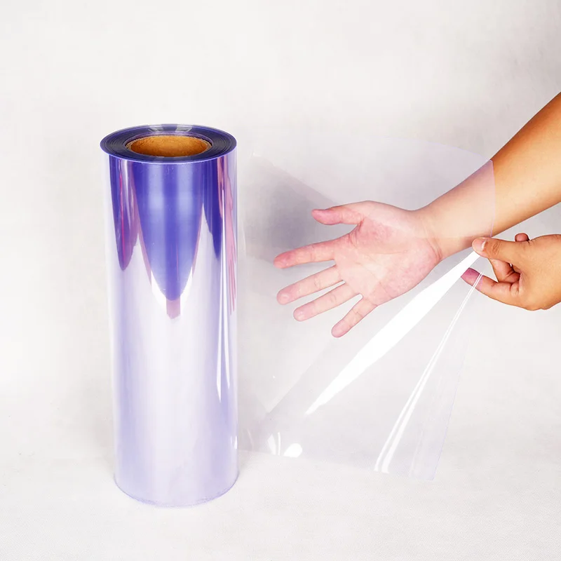Factory Price Clear PVC Film Roll Transparent Plastic Rigid Thermoforming PVC Film for Packaging