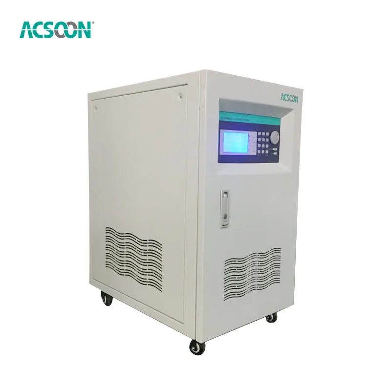 ACSOON Programmable AC Power Source Single to Three Phase Frequency Converter 45hz to 500hz Adjustable Power Converter