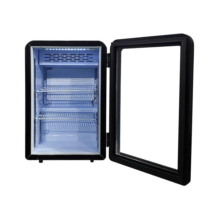 Meisda SC68A 68L LEDライト付き飲料用冷蔵庫 ホワイト/ブラック