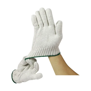 Hot sell  working cotton hand protection security equipments personal working safety slip resistant gloves